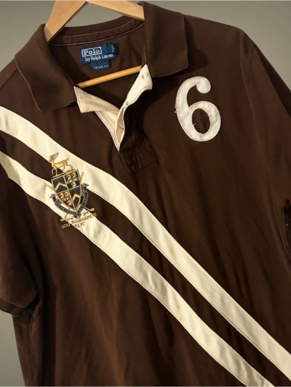 Vtg Polo Ralph Lauren RLPC Golf Tournament Polo Shirt